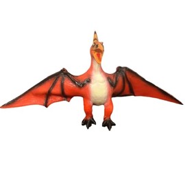 Jumbo Dinosaur Toys Pterodactyl Realistic Large Size 24 inch Jurassic Prehistorical Dinosaur Action Figures Educational for Boys Kids Girls Collectors Red