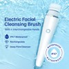 Electric Facial Cleansing Brush with 4 Interchangeable Heads, Rechargeable Face