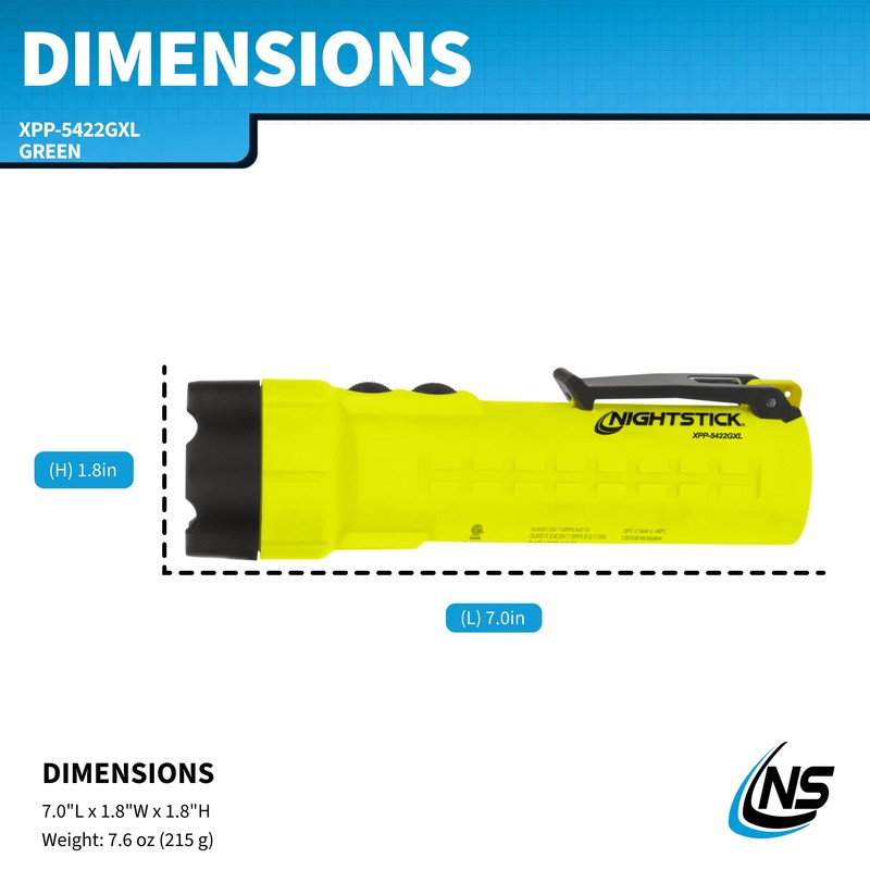 Nightstick XPP-5422GXL Intrinsically Safe Flashlight w/Green Laser - 3 AA