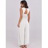 ANRABESS ANRABESS Women Jumpsuits Sleeveless V Neck Elegant Dressy Casual