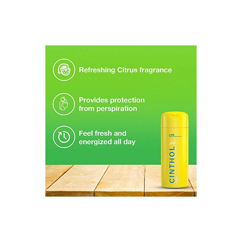 Cinthol Lime Refreshing deo Talc 300gm by Cinthol