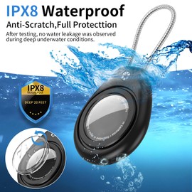 Aimtel Airtag Holder Compatible with AirTag Keychain Accessory,Portable Keyring Cover,Anti-Lost Keychain Key Ring,Easy Installation