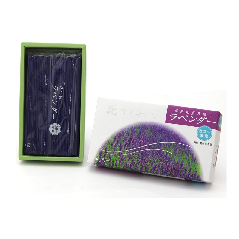 Hana Kaori Lavender Scent, 3 Boxes, Smoke Less Incense, Contains