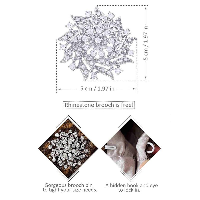 Jovono Women's Wrap Brown One Size -