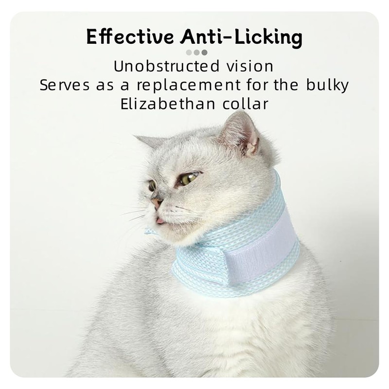 Cat Neck Brace Cover - Breathable & Adjustable Elizabethan Collar