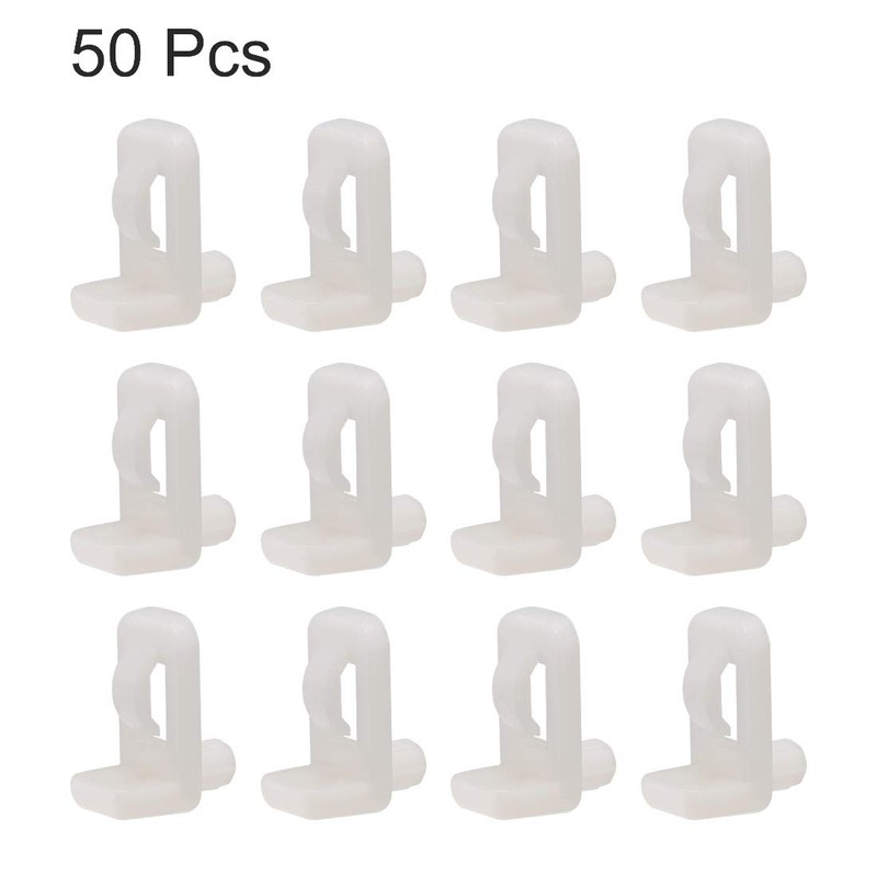 sourcing map Plastic Shelf Support Pegs,5mm Shelf -Locking,Mini Cabinet Shelf