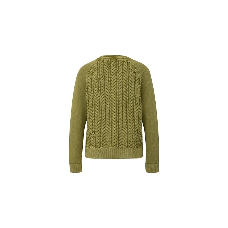 s.Oliver Women's Cable Knit Cardigan, 7774 Green