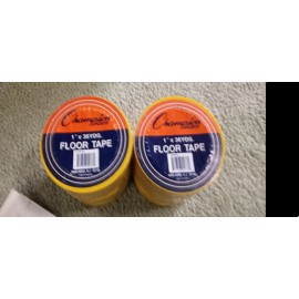 Champion Sports Floor Marking Tape, 1" x 36 yd, Yellow
