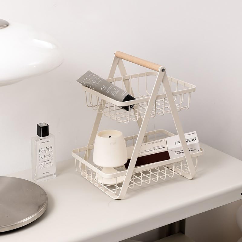 LANDTOM® 2 Tier Countertop Fruit Basket Bowl for Kitchen, Kitchen
