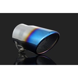 Takelablaze Mitsubishi Mitsubishi Delica D5 Muffler Cutter, Vehicle Inspection Compliant, Compatible with New Delica, Titanium Color