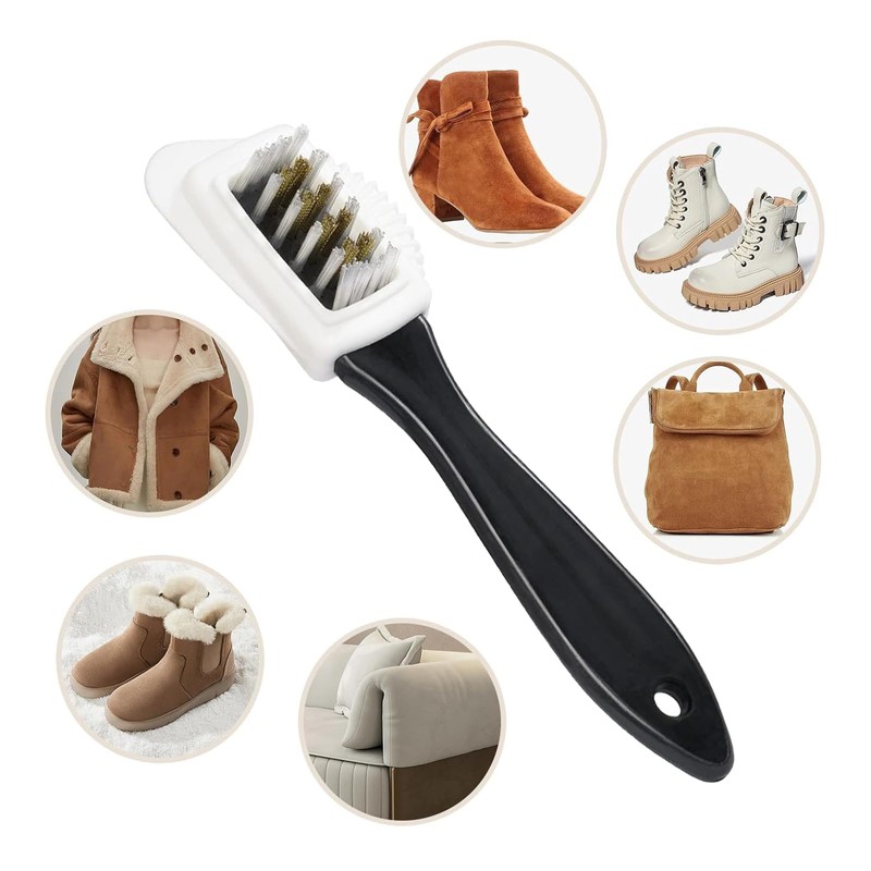 Yoolly 4-Piece Suede & Nubuck Cleaning Brush Set - Multifunctional