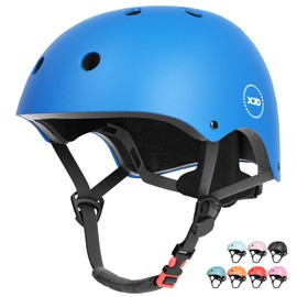 XJD Kids Helmet Toddlers Bike Helmet Age 3-13 Years Adjustable Skateboard Helmet for Cycle BMX Scooter Roller Skating for Children Boys/Girls (Blue, Small: 2-8 Years Old)