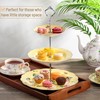 BTaT- 3 Tier Dessert Stand, Yellow, Afternoon Tea Stand, Porcelai