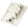 RV Designer S801, Dual GFCI Outlet with Cover Plate, White,