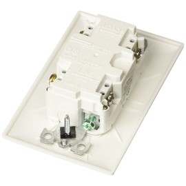 RV Designer S801, Dual GFCI Outlet with Cover Plate, White, AC Electrical