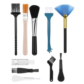 KEMUZ 10 Stück Nylon Antistatische Bürste Antistatik Reinigungsbürsten Set, Computer Tastatur Bürste, Kunststoff Antistatisch für Reinigung PC, Tastatur, Leitfähigen Boden, Motherboards