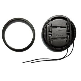 55mm Multi-Coated UV Protective Filter & Lens Cap Compatible for Nikon D5600 D3500 D3400 kit AF-P 18-55mm Lens, for A7RIV A7RIII A7M2 kit FE 28-70mm Lens.(1+1 Pack)