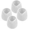 YARNOW 4pcs White Ceramic Mini Milk Jug with Spout, 50ml