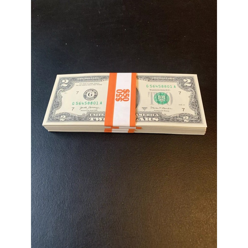 25 ($2) TWO DOLLAR BILLS UNCIRCULATED SEQUENTIAL - Buy More