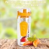 Fruit Infuser Water Bottle Anti Slip Grip Flip Top Lid