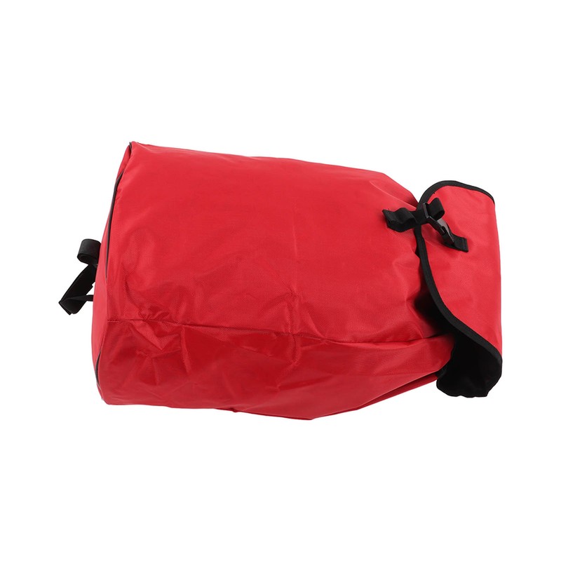 Red Folding Shopping Bag Waterproof Trolley Cart Handle Bag Reusable