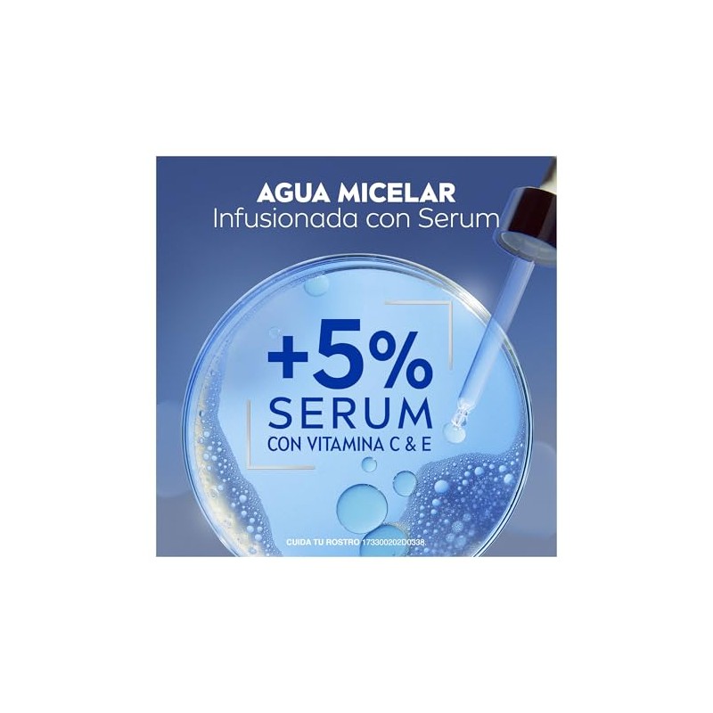 NIVEA Agua Micelar Iluminadora Infusionada con Serum 400ml +5% Suero