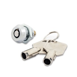 FJM Security 2615B-KD Miniature Tubular Push Locks with Chrome Finish, Keyed Different