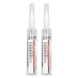 2Pcs PCB Solder Resist Ink UV Curing Curable Soldering PCB BGA Repair Paint Welding Equipment Black