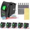 Rocker Switch Panel 6 Pack Toggle Switch Panel with Night