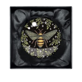 Catherine Rowe Honey Bee Crystal Dome Paperweight