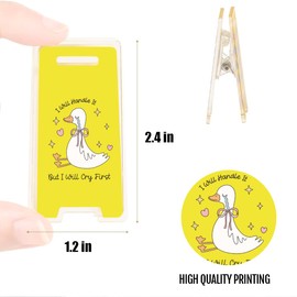 2PCS Funny Office Desk Sign, Office Humor Quotes Decoration, Sticky Note Holder Gifts for Women Men Bosses Day Manager Supervisor Leader, Teacher, Boss Lady, Employees, White Elephant Gifts