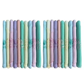 Caruso Italy Light Women's Embroidered 100% Pure Cotton Hankerchief Multicolor - Pack of 20