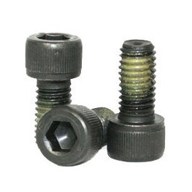 Hex Screw - Allen Screw - Socket Head Cap Screw - Nylon Patch - Alloy Steel - 5/16"-18 x 3-1/4" - Thermal Black Oxide (Quantity: 100), Drive: Hex Socket, Head: Cylindrical