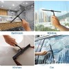 Quntis Jalador para Vidrios con 1 Escobilla Repuesto, 25CM Shower