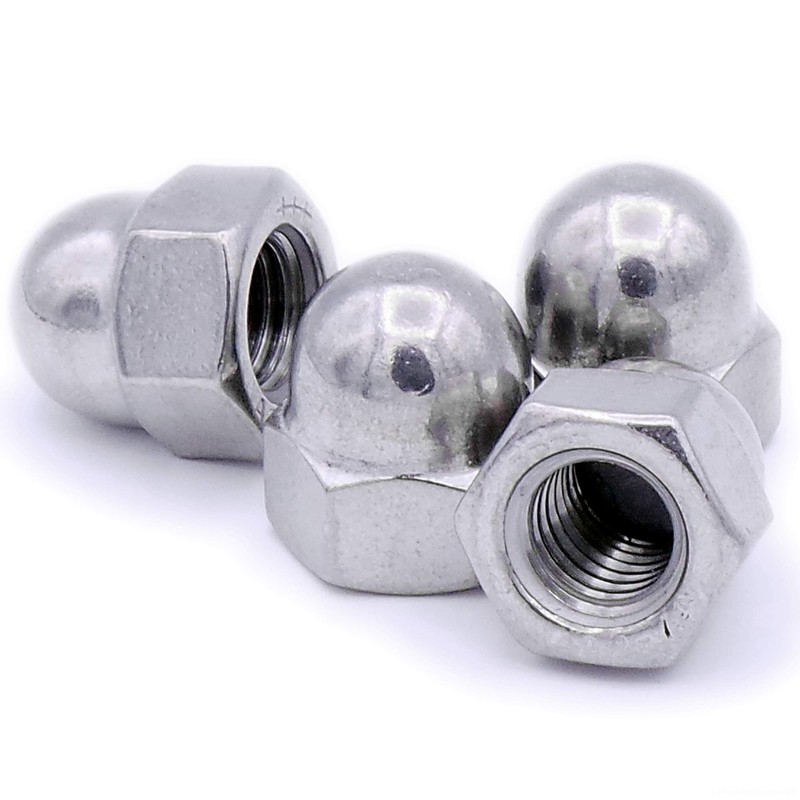 M12 (12mm) Dome Cap Nut - Stainless Steel (A2) (Pack