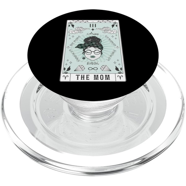 Tarotkarte Die Mutter Widder Sternzeichen Tierkreis PopSockets PopGrip für MagSafe