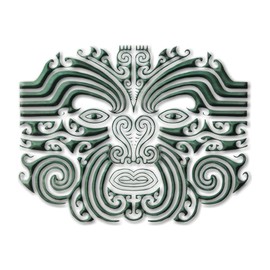 CafePress Maori Tattoo Stone Memory Keepsake Jewelry Box, 5"x5"x3.75"