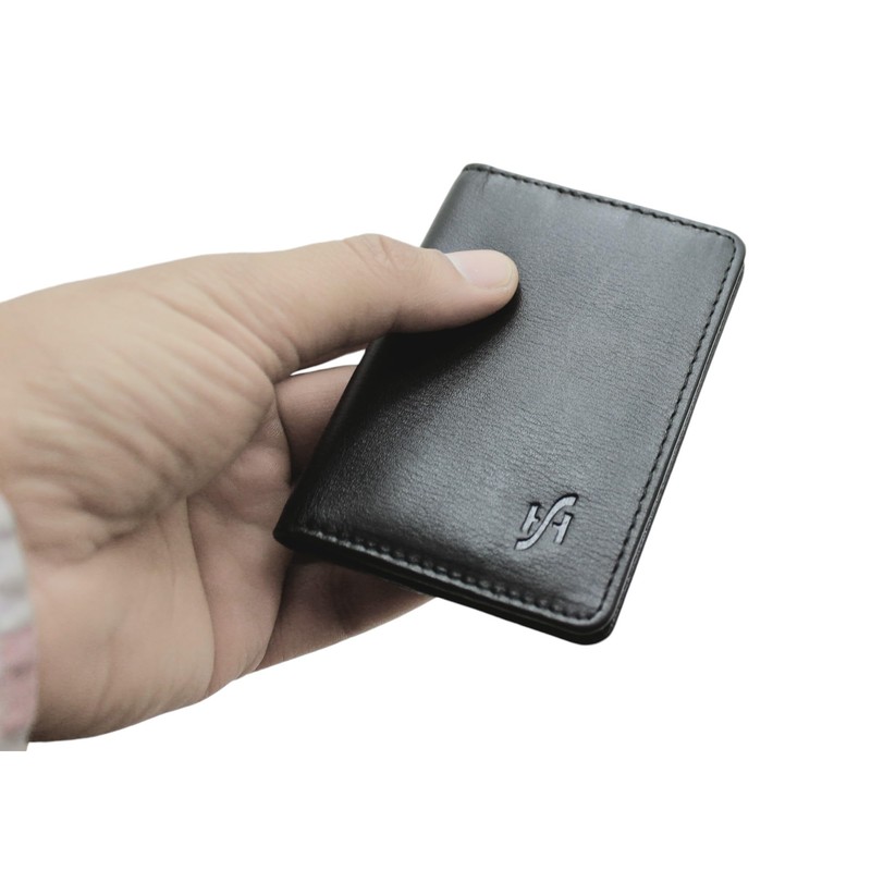 STARHIDE Ultra Slim Leather Cardholder for Men Women, RFID Blocking