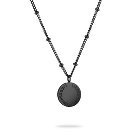 Liebeskind Berlin LJ-1536-N-46 Necklace IP Black, stainless steel, No gemstone.