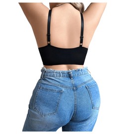 COZYEASE Women's Plus Size Lace Bralettes Trendy Bralette Bra Comfort Sport Bra Black 2XL