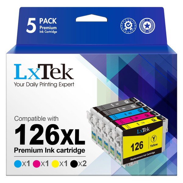 LxTek Remanufactured Ink Cartridge Replacement for Epson T126 126 to