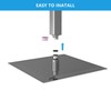 Lordear 16 Inch Rainfall Shower Head Solid Square Ultra Thin