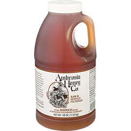 Ambrosia Honey (48 oz), 100% Pure Natural Honey, Harvested in the U.S.A, Natural Sugar Alternative, Natural Sweetener