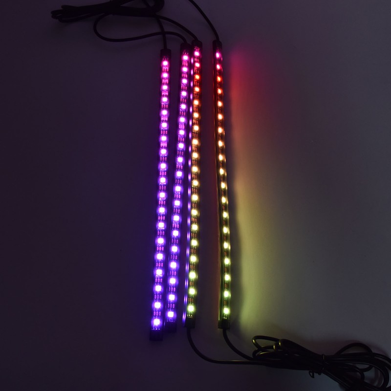 RGBW Music LED Car Interior Strip Light Music Car Interior