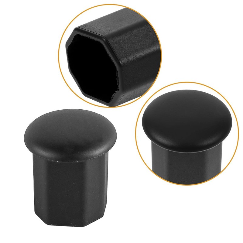 Laroal Resilient Black-ish Cap Lacrosse Butt Cover Lacrosse Butt Caps