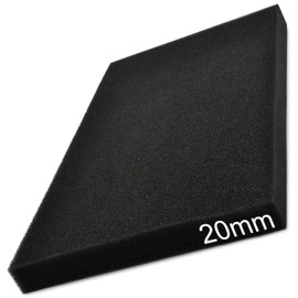 Easyboost Air Filter Foam 20 mm Thick 28 x 15 cm Universal to Cut to Size for Scooters, Motorcycles, Quads and Trimmers, Brushcutters, Tillers, Chainsaws, Filtration for Air Box