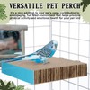 Skyygemm 2 Pieces Bird Chew Toy Parrot Cage Perch Cardboard
