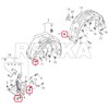 Rexka 20 Sets T25 M5 Fender Liner Bumper Cover Splash
