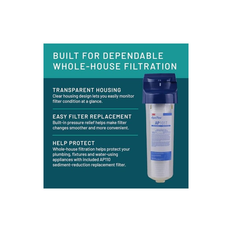 3M Aqua-Pure Whole House Water Filtration System – Model AP101T