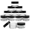 Beauticom 12 Piece 20g/20ml USA Acrylic Round Clear Jars with